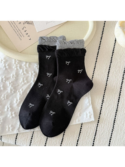 Rufia - Cute Bow Ruffle Crew Socks product image 7