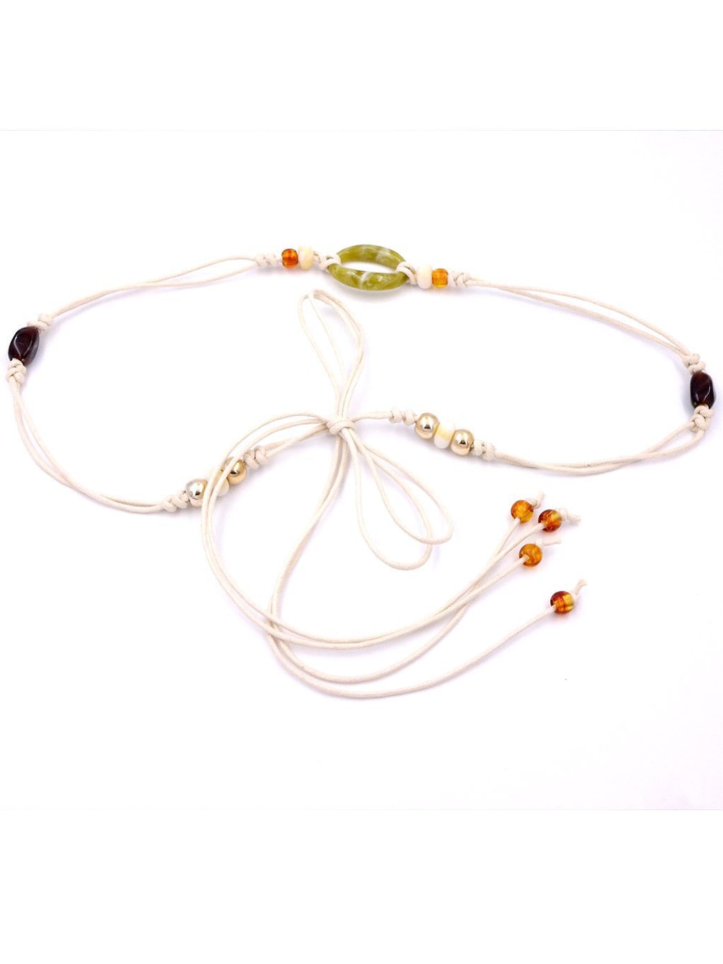 Beco - Single Loop Beaded Dress Decorative Belt