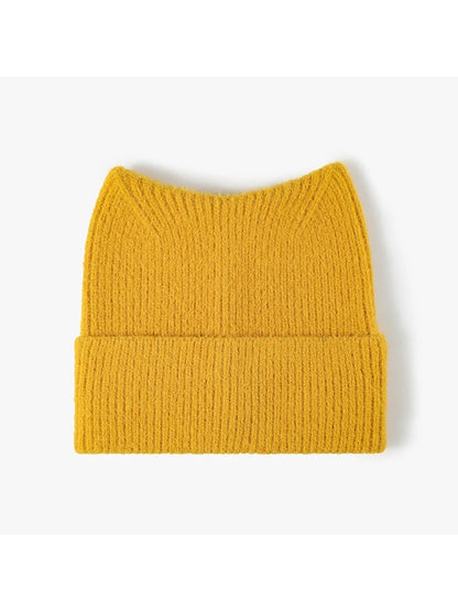 Haila - Peaked Crown Cuffed Knit Beanie