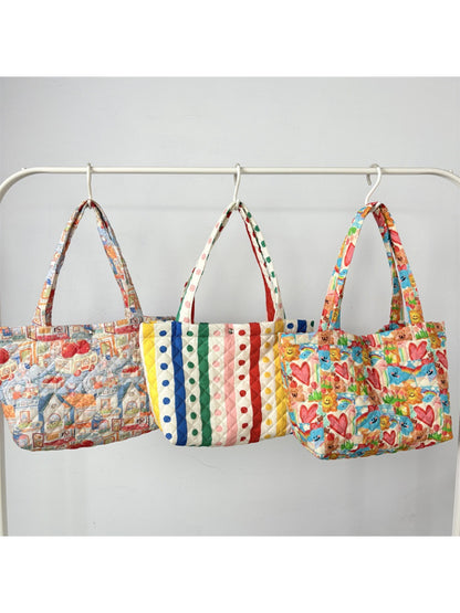 Cosbai – Quilted Cartoon Tote Bag