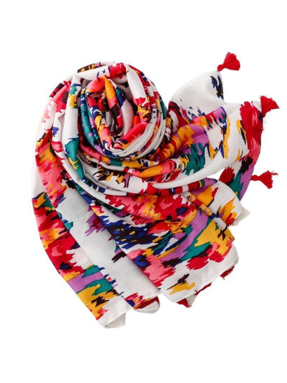 Scarvii - Modern Brush Pattern Scarf