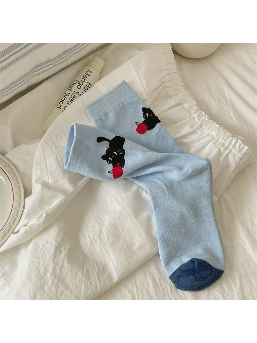 Rufia - Cute Cartoon Cat Crew Socks