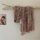 Scarvii - Vintage Crinkle Textured Scarf Shawl with Paisley Print