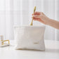 Cosbai - Geometric Print Handheld Makeup Bag
