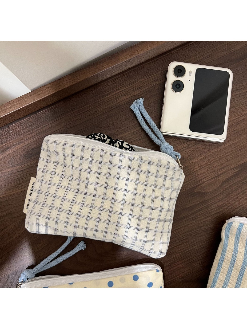 Cosbai - Vintage Pattern Zipper Coin Purse