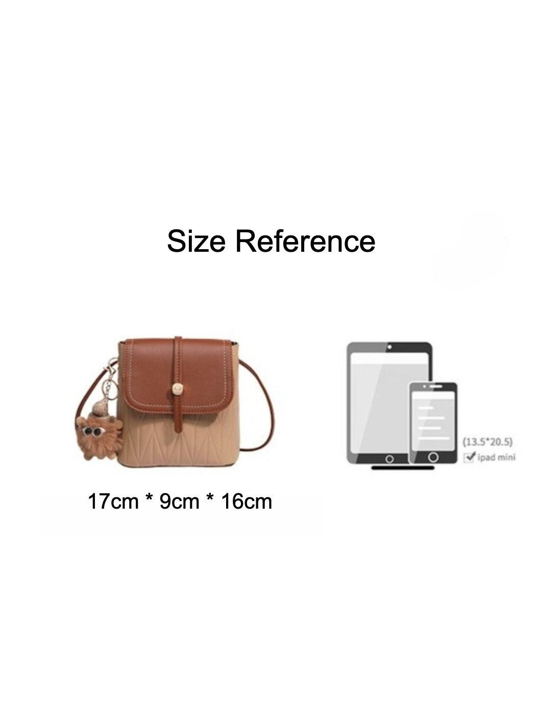Cosbai - Simple Color-Block Crossbody Bag – Playful & Practical