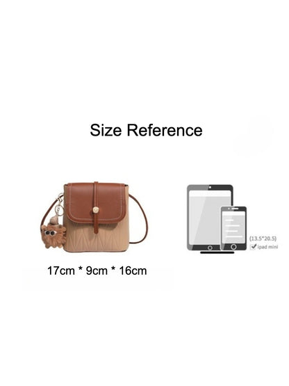 Cosbai - Simple Color-Block Crossbody Bag – Playful & Practical