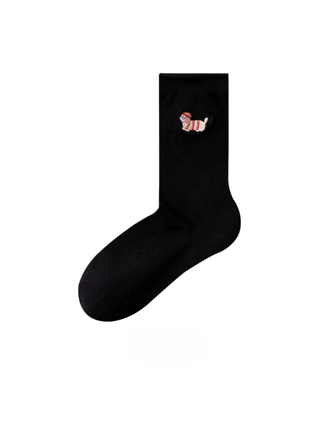 Rufia - Small Dog Motif Crew Socks