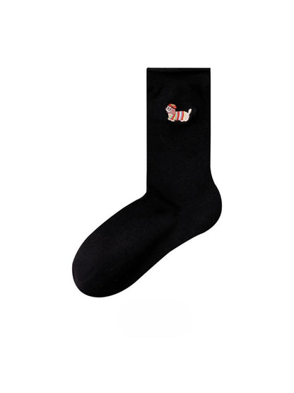 Rufia - Small Dog Motif Crew Socks