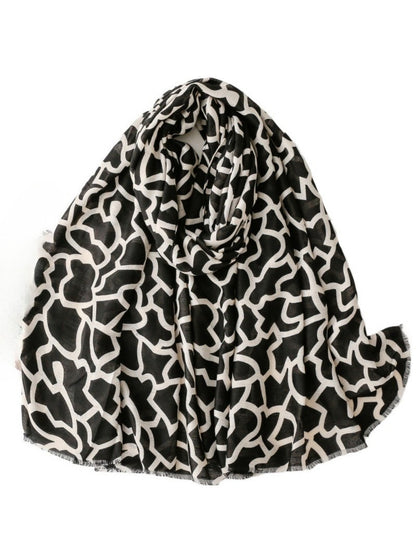 Scarvii - Minimalist Geometric Print Scarf & Shawls