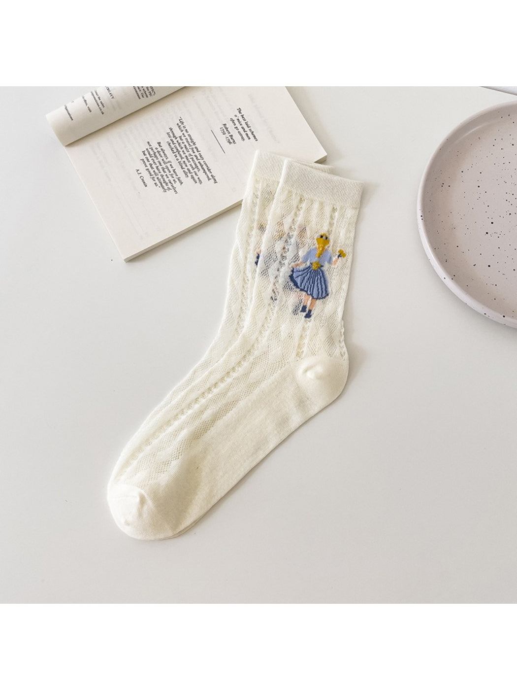 Rufia - Storybook Figure Motif Crew Socks product image 4