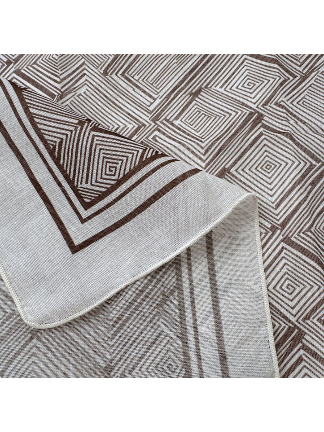 Scarvii - Geometric Print Lightweight Square Scarf