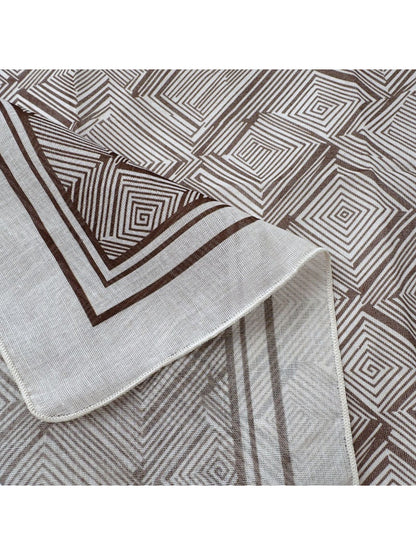 Scarvii - Geometric Print Lightweight Square Scarf