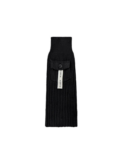 Cozyra - Slit Hem Solid Knit Women's Leg Warmers