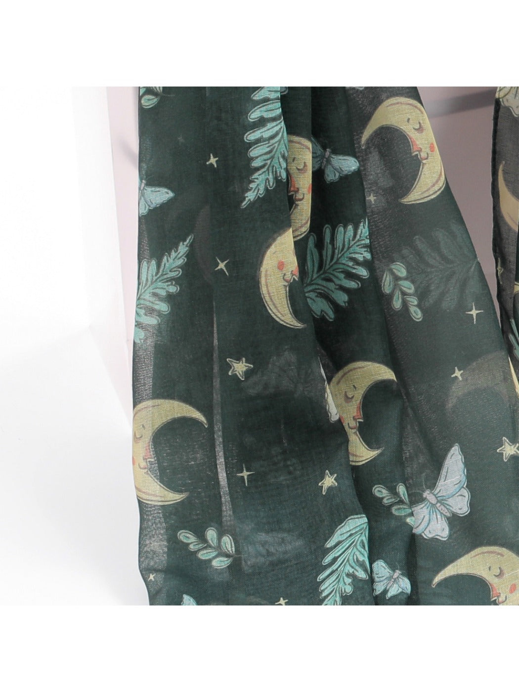 Scarvii - Forest Green Butterfly Moon Print Scarf