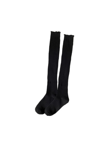 Rufia - Basic Ribbed Knee-High Socks for Women