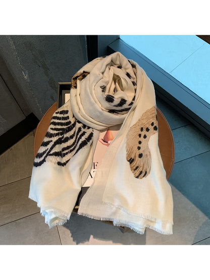 Scarvii - Leopard Pattern Fashion Wrap Scarf