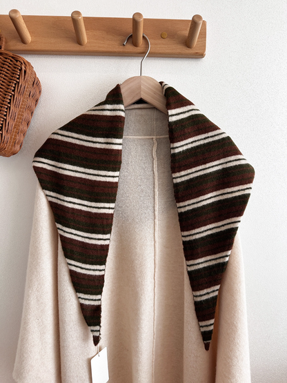 Scarvii - Striped Triangle Neck Scarf