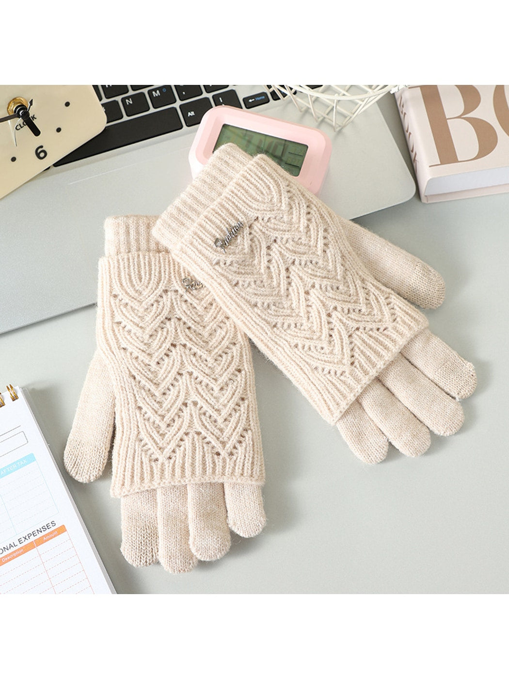 Gloving - Women's Layered Touchscreen Knit Gloves