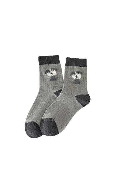 Rufia - Playful Pet Faces Crew Socks
