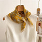 Scarvii - Printed Floral Paisley Pattern Square Scarf