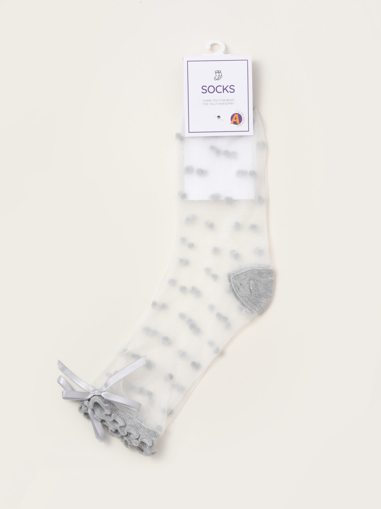 Rufia - Sheer Polka Dot Bow Socks