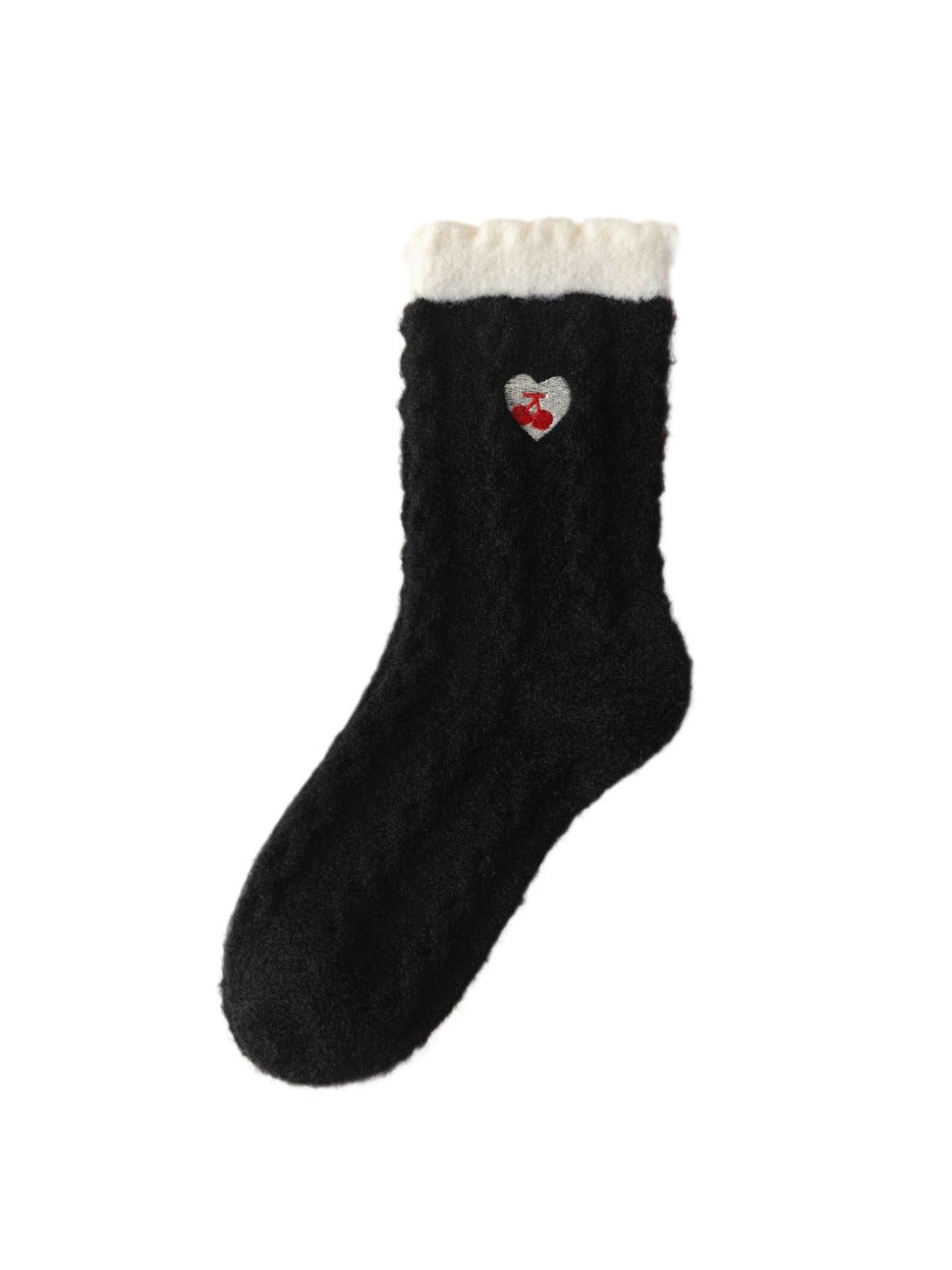Rufia – Heart Embroidery Warm Home Socks