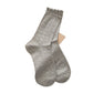 Rufia - Floral Lace-Trim Mid-Calf Socks - 4 Pretty Colors
