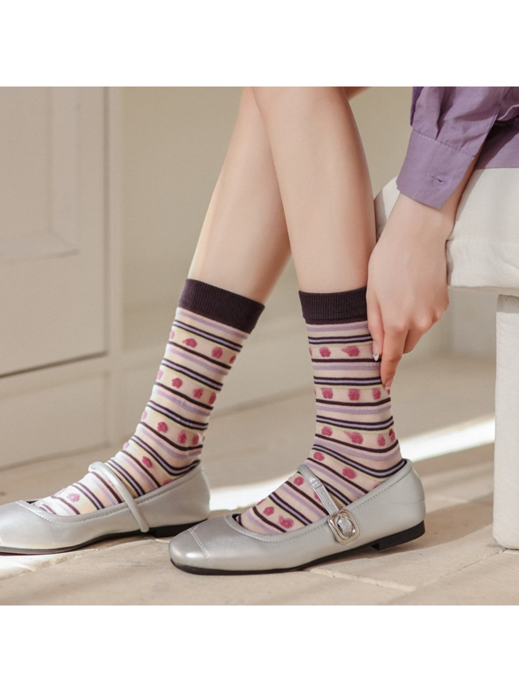 Rufia - Vintage Floral Crew Socks product image 3