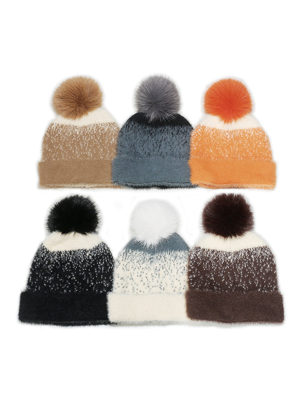 Haila Shiny Yarn Pom Pom Beanie