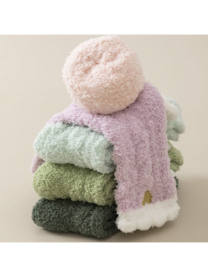 Rufia - Soft Pastel Fuzzy Lounge Socks