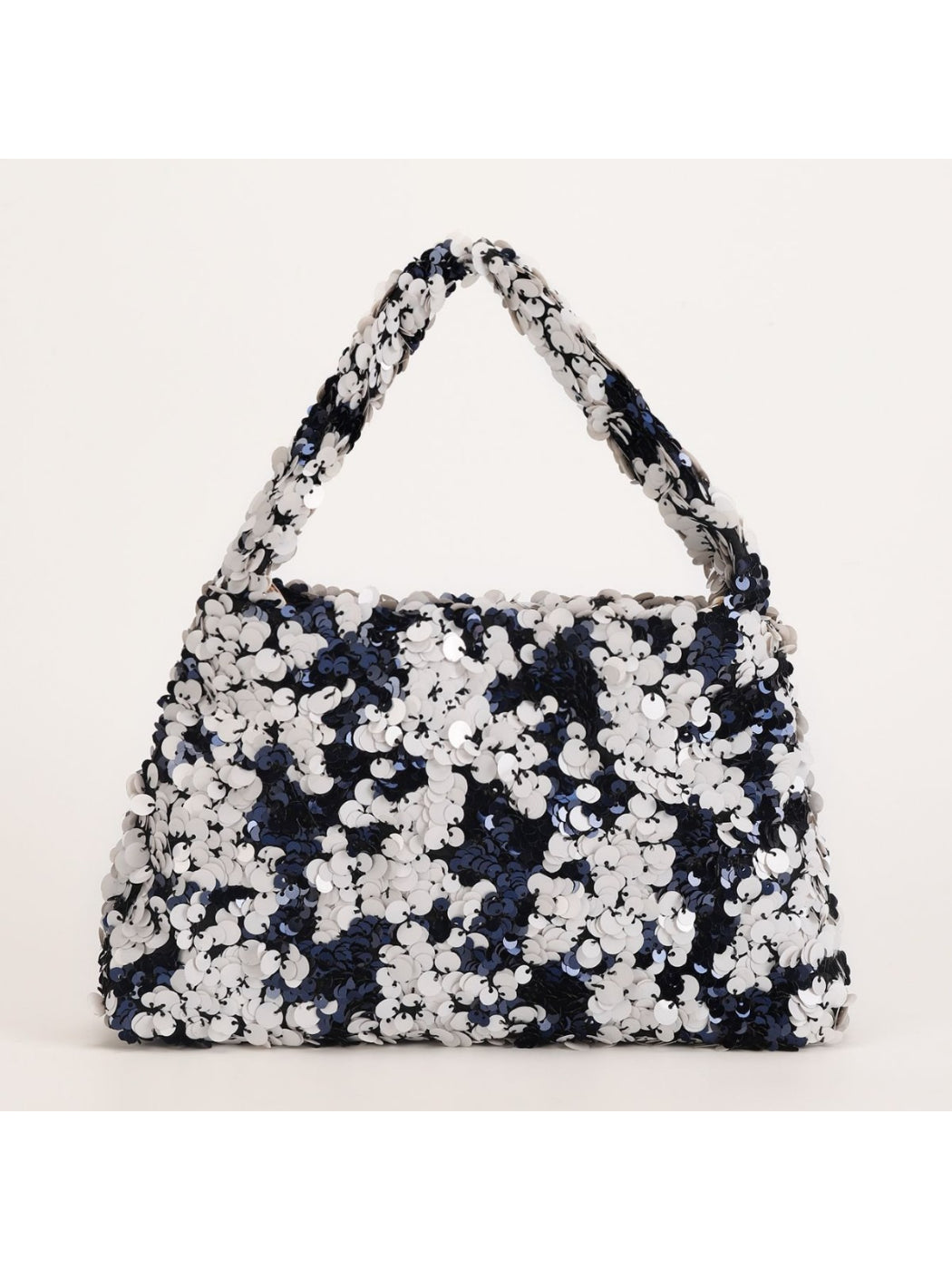 Close-up of Cosbai party bag showing detailed sequin texture