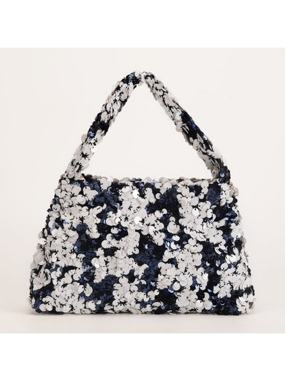 Close-up of Cosbai party bag showing detailed sequin texture