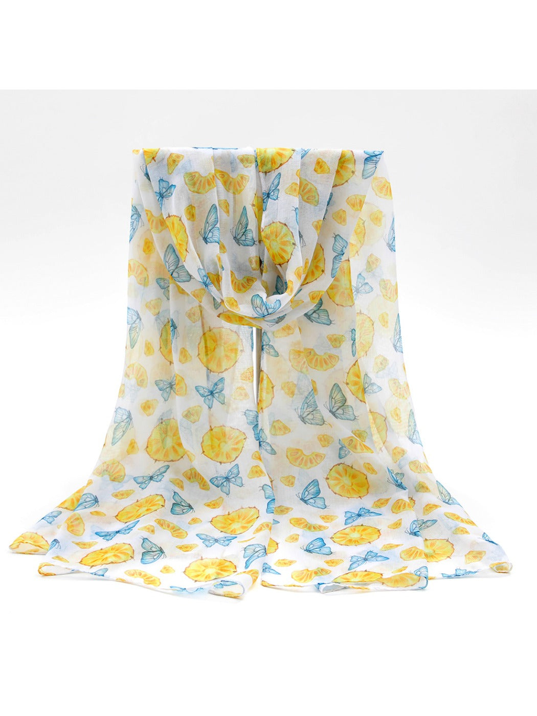 Scarvii - Butterfly Fruit Print Winter Scarf