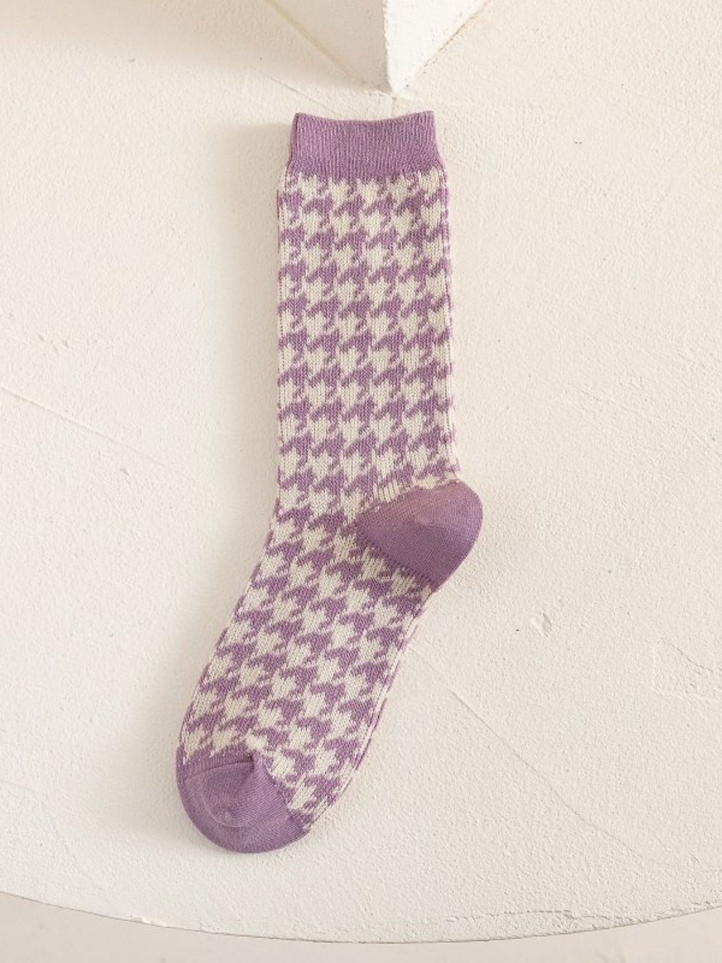 Rufia - Vintage Purple Mid-Calf Winter Socks for Girls