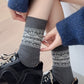 Rufia - Double-knit Mid-calf Socks with Bohemian-style