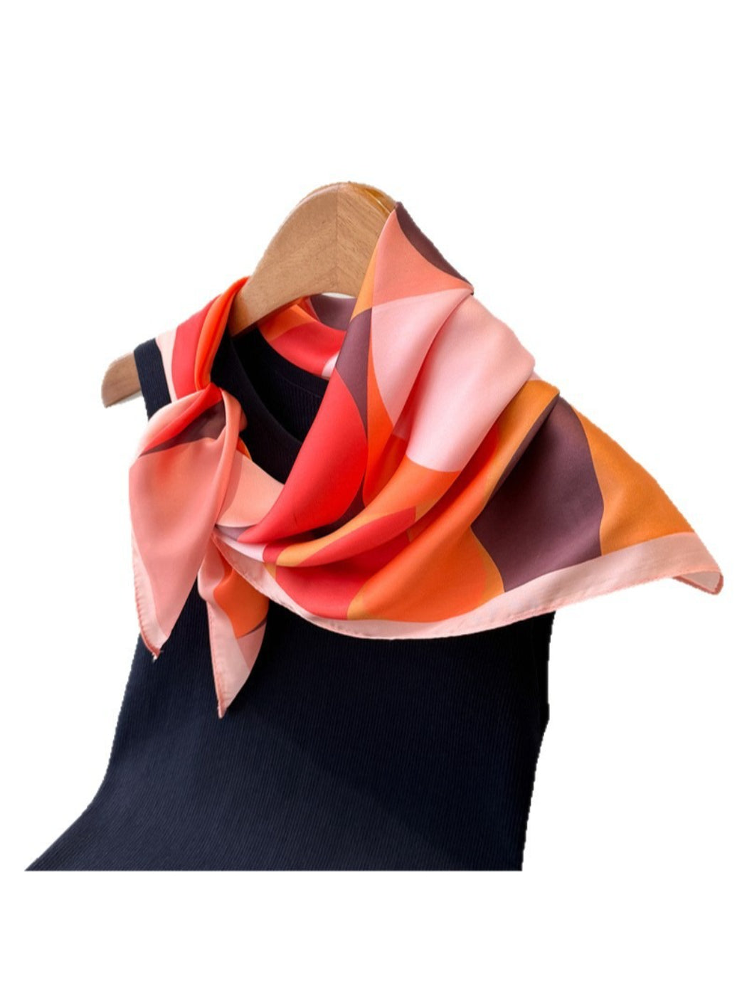 Scarvii - Colorblock Geometric Circle Square Scarf
