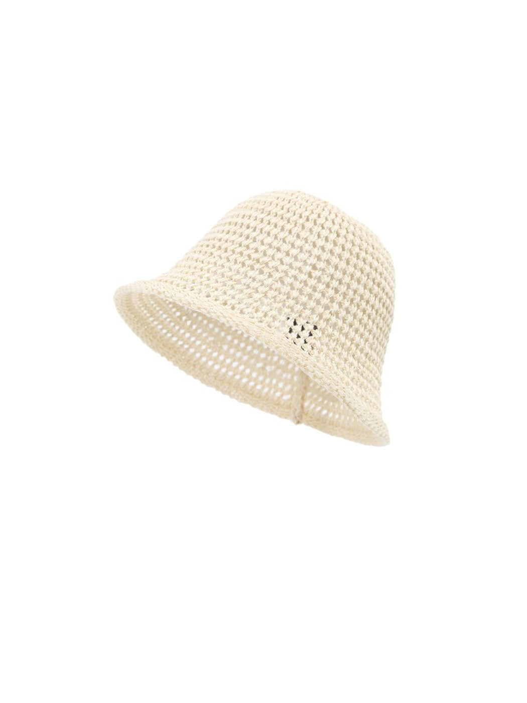 Top view of Haila casual mesh texture summer bucket hat highlighting mesh pattern