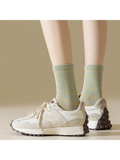 Rufia - Women's Striped Mid-Calf Socks
