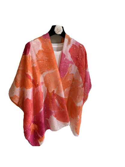 Scarvii - Painterly Speckled Pattern Long Scarf