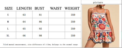 High-Waist Printed Strappy Sundress