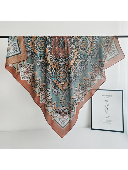Scarvii Paisley Medallion Square Scarf