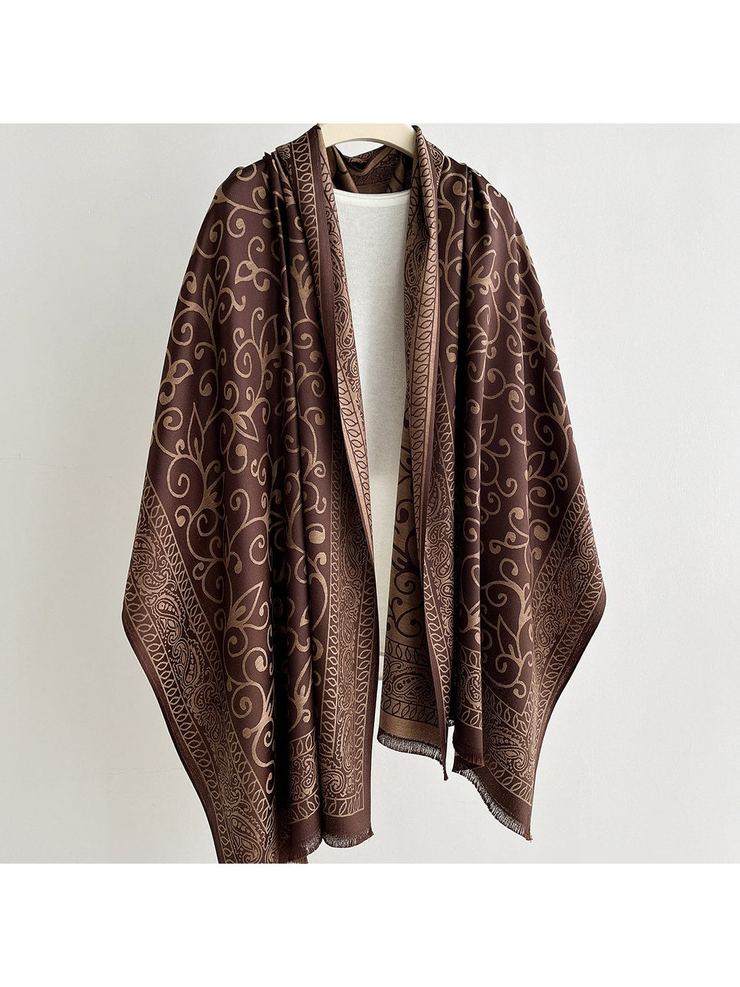 Scarvii - Summer Scrollwork Print Scarf Wrap