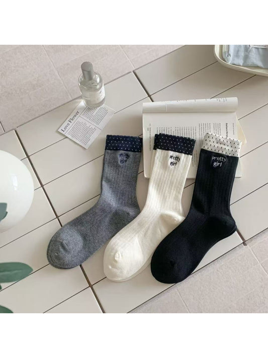 Rufia - Pretty Girl Embroidered Crew Socks product image 1