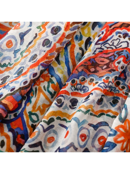 Scarvii - Bohemian Paisley Travel Scarf for Women