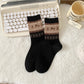 Rufia - Puppy Dog Pattern Cute Mid-Calf Socks