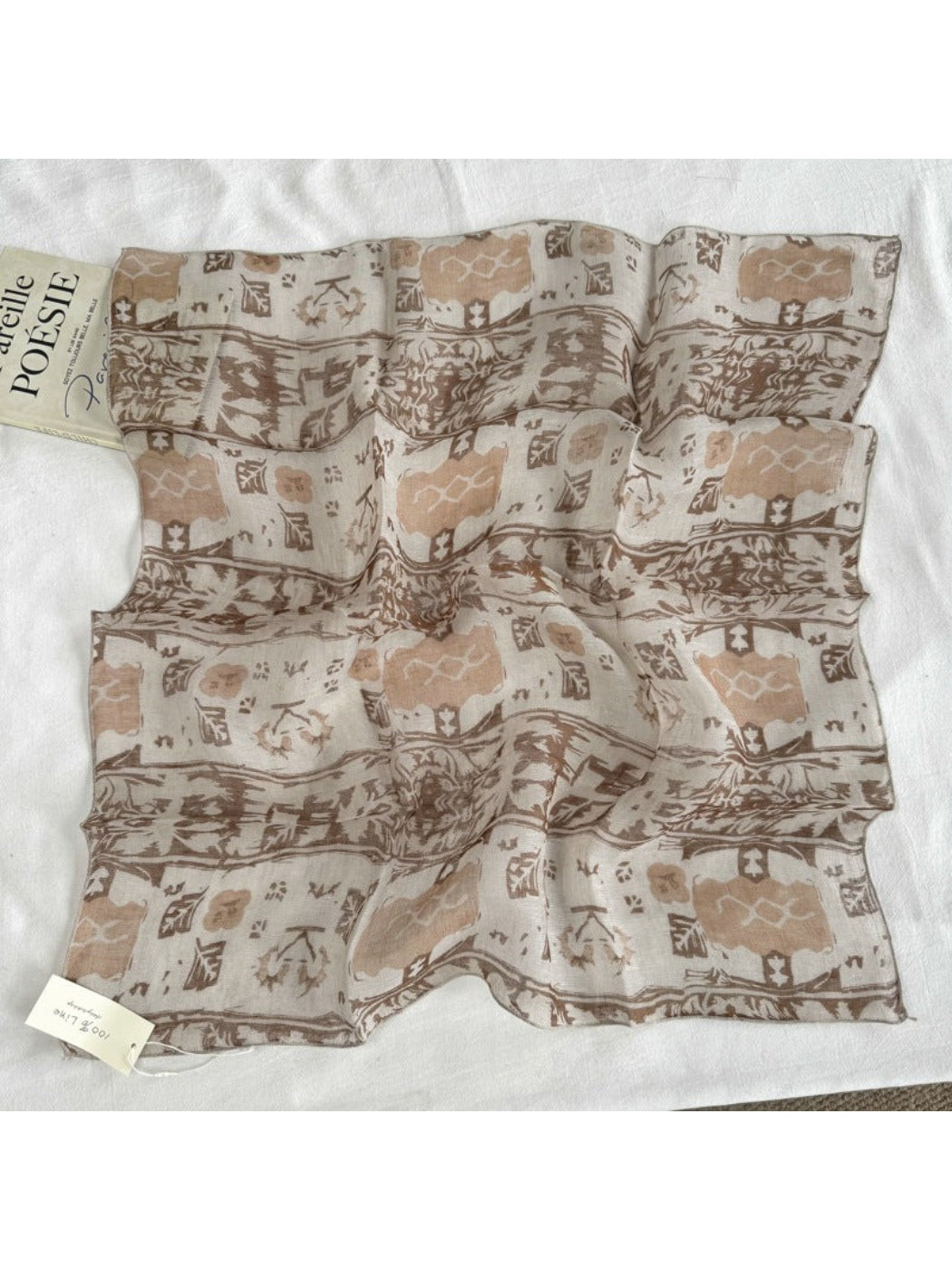Scarvii - Abstract Floral Sketch Square Scarf
