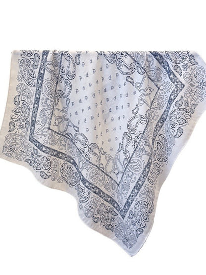 Scarvii - Paisley Print Square Scarf - Vintage & Boho