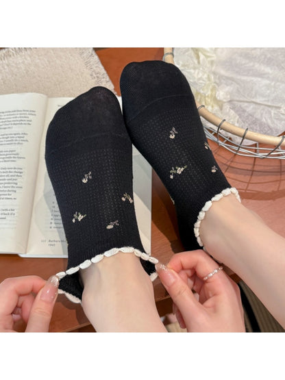Rufia - Sweet Floral Low-Cut Women's No-Show Socks