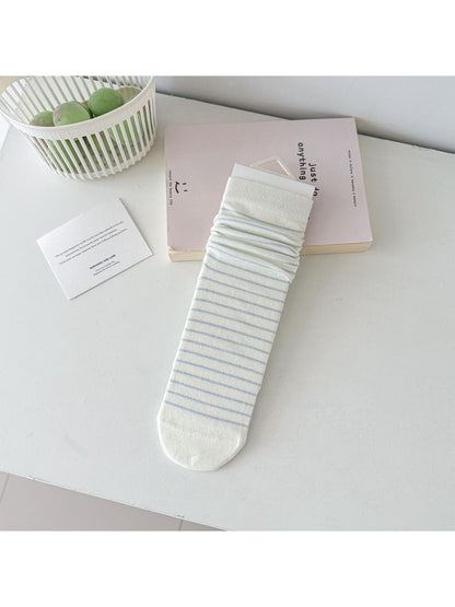 Rufia - Blue Classic Ruffle Crew Socks